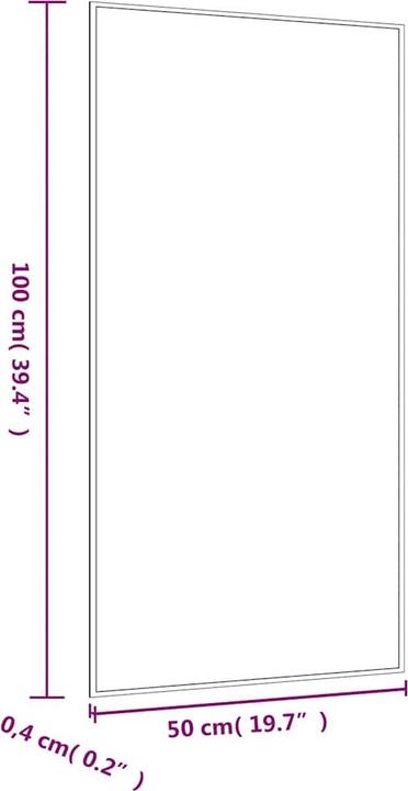 Immagine prodotto vidaXL Wandspiegel (50 x 100 cm)