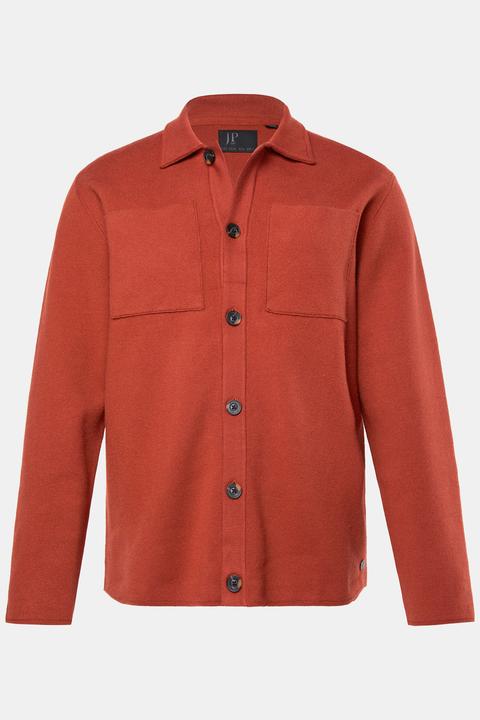 Produktbild JP1880 Strick-Overshirt FLEXNAMIC®, 2 Brusttaschen, bis 7 XL (XXL)
