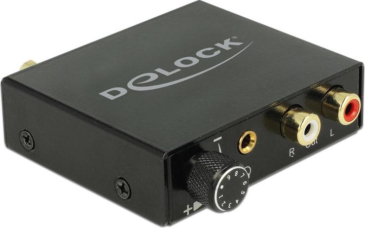 Delock Convertitore da audio digitale ad analogico HD (Digitale -> Analogico, Interruttore audio)