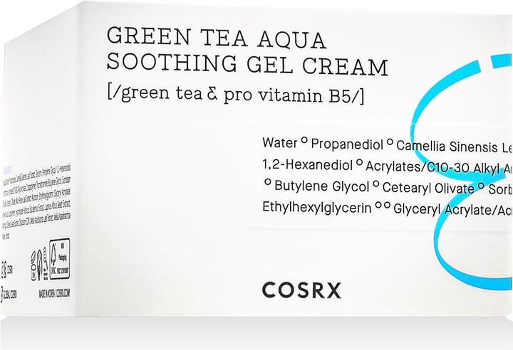 Produktbild Cosrx green tea aqua soothing gel cream (50 ml, 24h Creme)