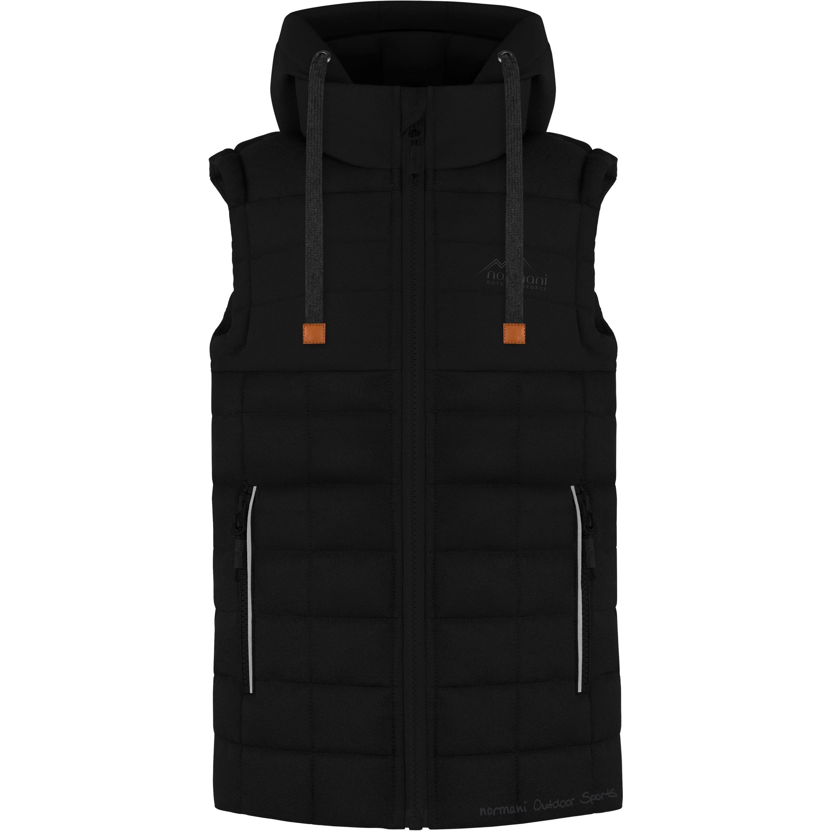 Normani, Herren, Weste, Kinder Weste „Larvik“ - 9651, Schwarz, (110, 116, 115 A)