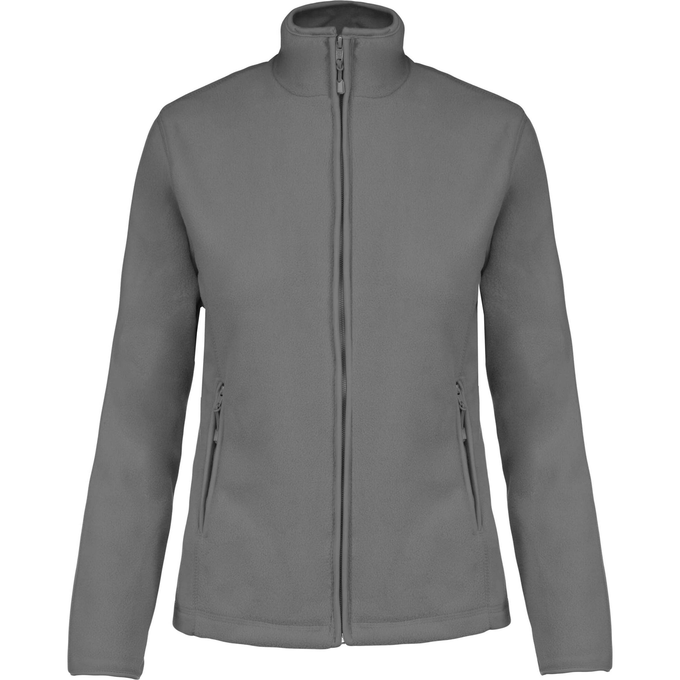 Kariban, Damen, Jacke, Micropolaire Maureen (XXL), Grau, XXL