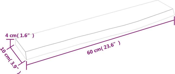 Produktbild vidaXL Wandregal (40 x 40 x 6 cm)