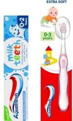 Produktbild Aquafresh Milk Teeth Toothpaste Bundle with Extra Soft Toothbrush (100 ml)
