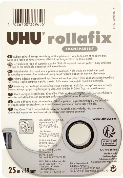 Image du produit UHU Ruban adhésif Transparent (L x l)