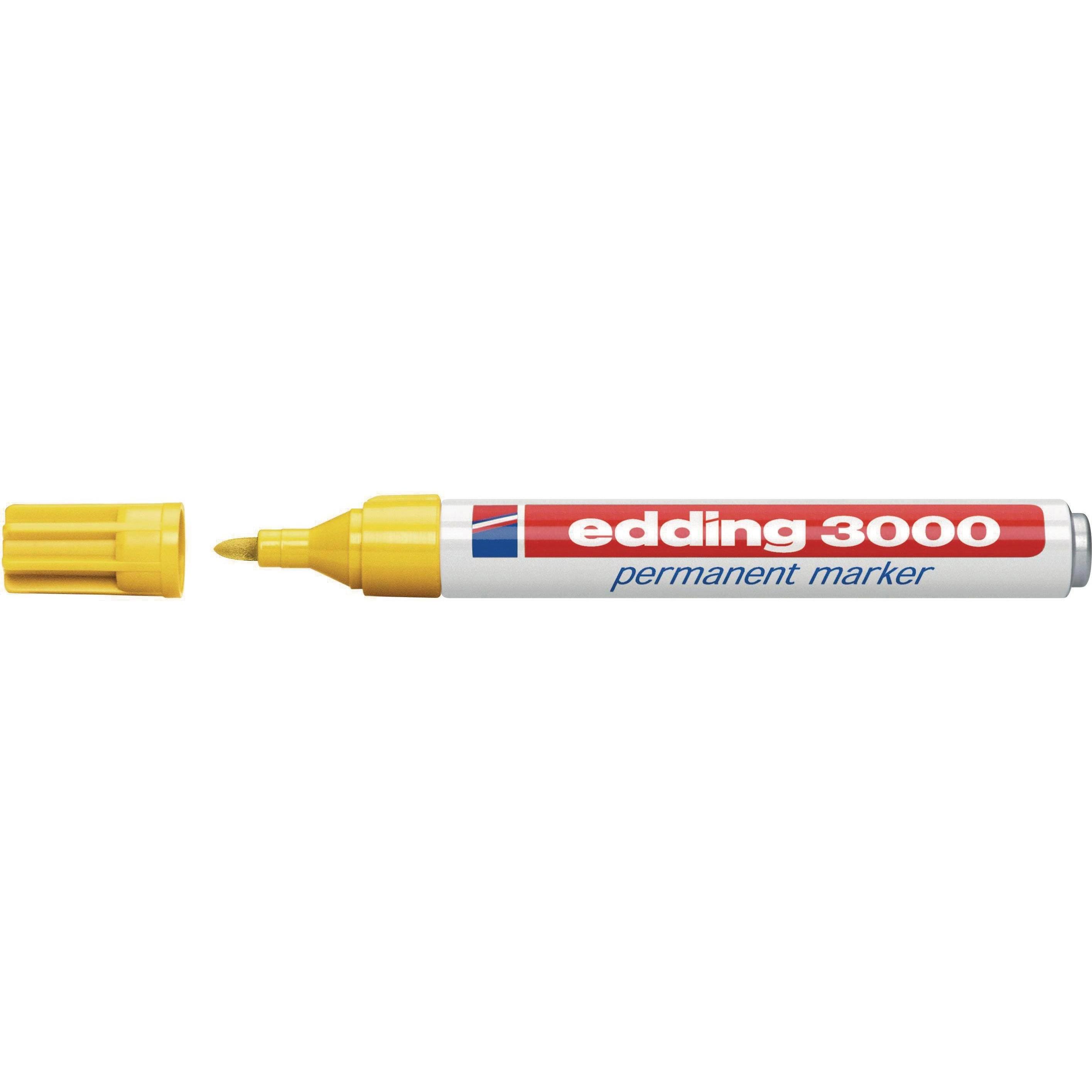 Edding, Marker, Permanent Marker 3000 (Gelb, 3 mm, 1 x)