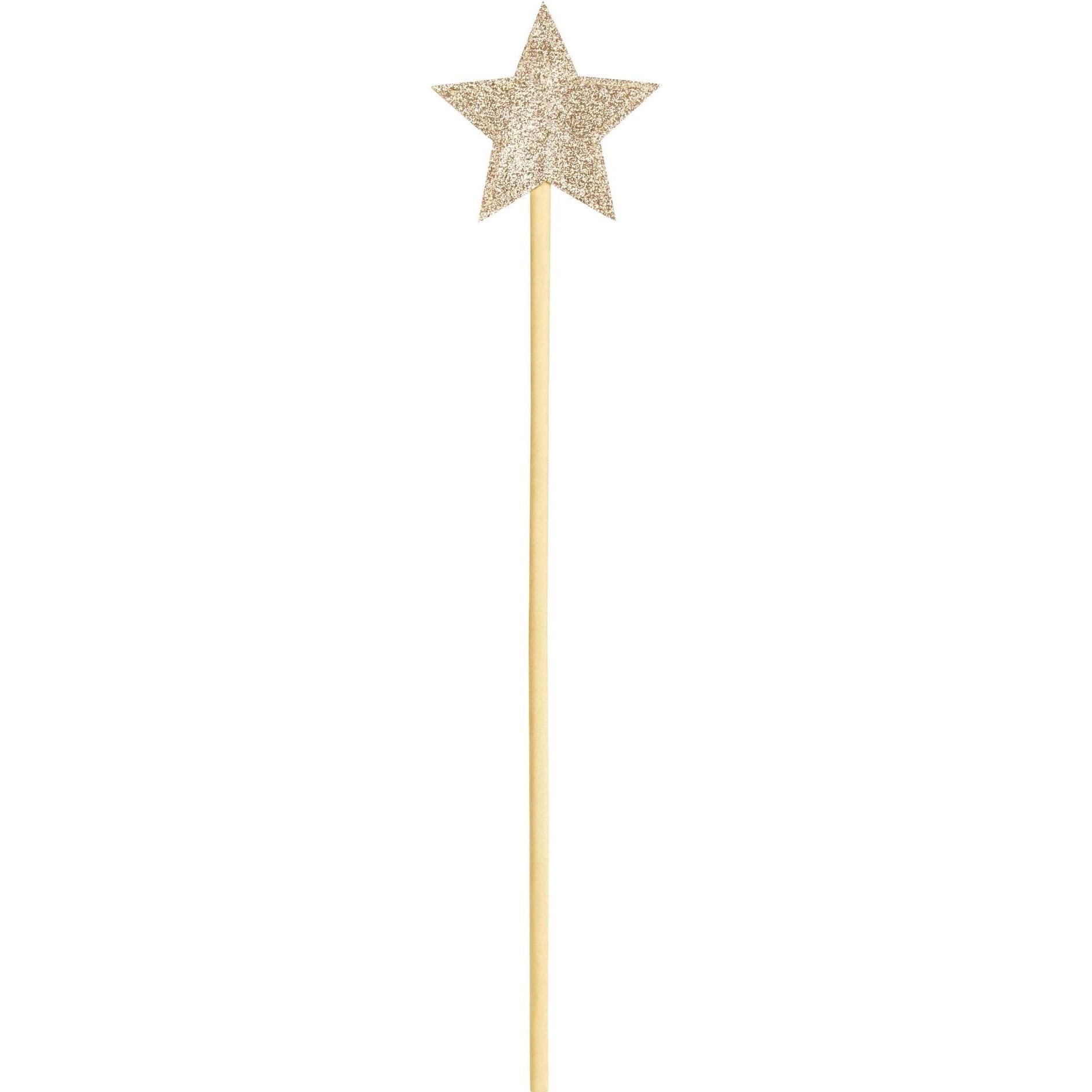 Partydeco Zauberstab Gold, 8.5 x 36 cm