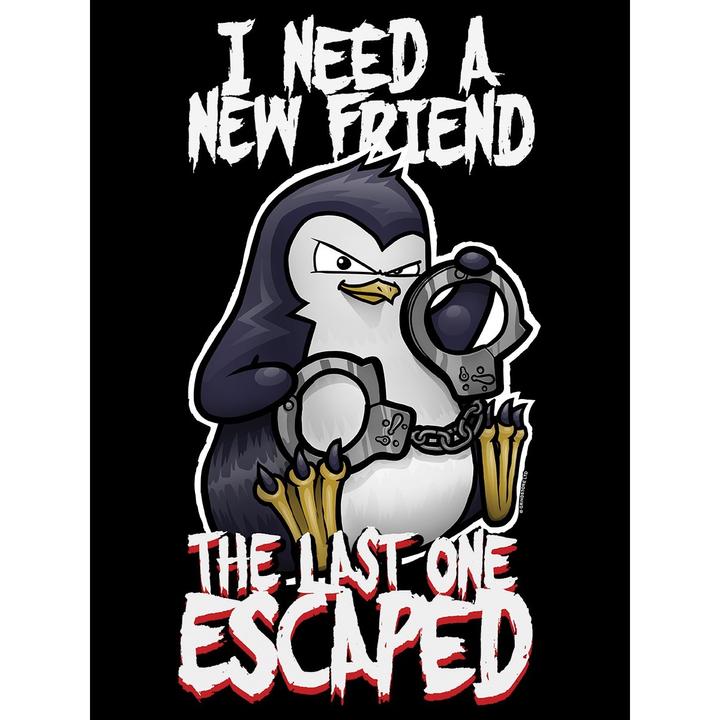 Produktbild Psycho Penguin TShirt I Need A New Friend (XL)