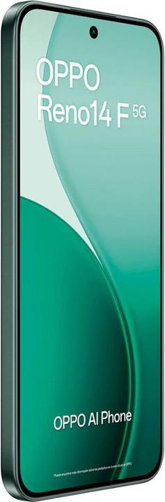 Image du produit OPPO RENO 14 F 5G DS 8+256 TIM GREEN (256 Go, Vert lumineux, 6.57", Double SIM, 5G)