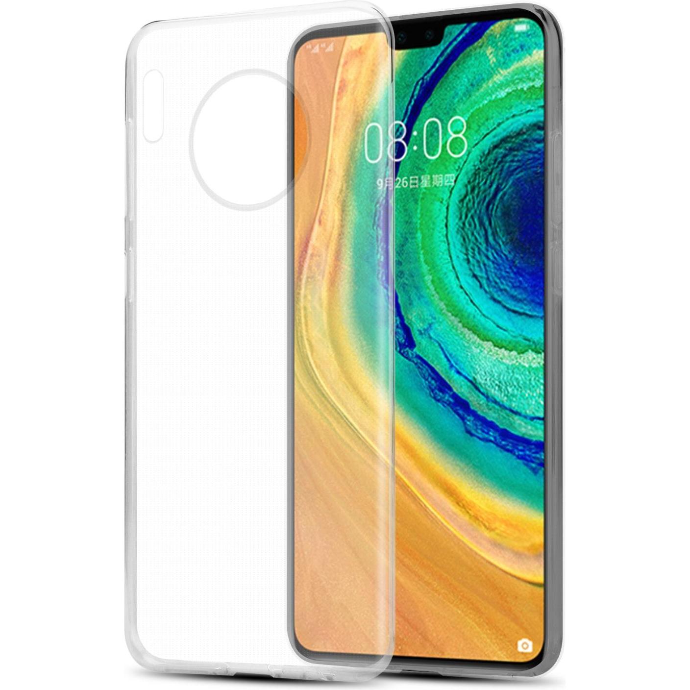 Cadorabo TPU Ultra Slim AIR Cover (Huawei Mate 30), Smartphone Hülle, Transparent