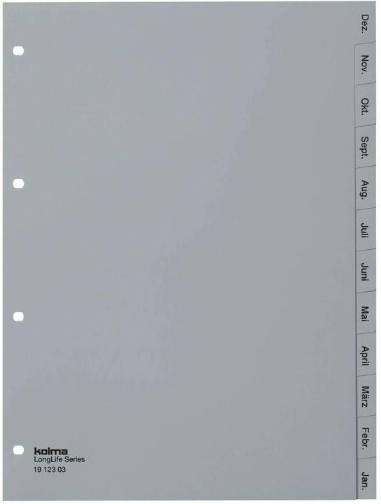 Produktbild Kolma Register A4 superstrong Dez-Jan (de) 12-teilig grau