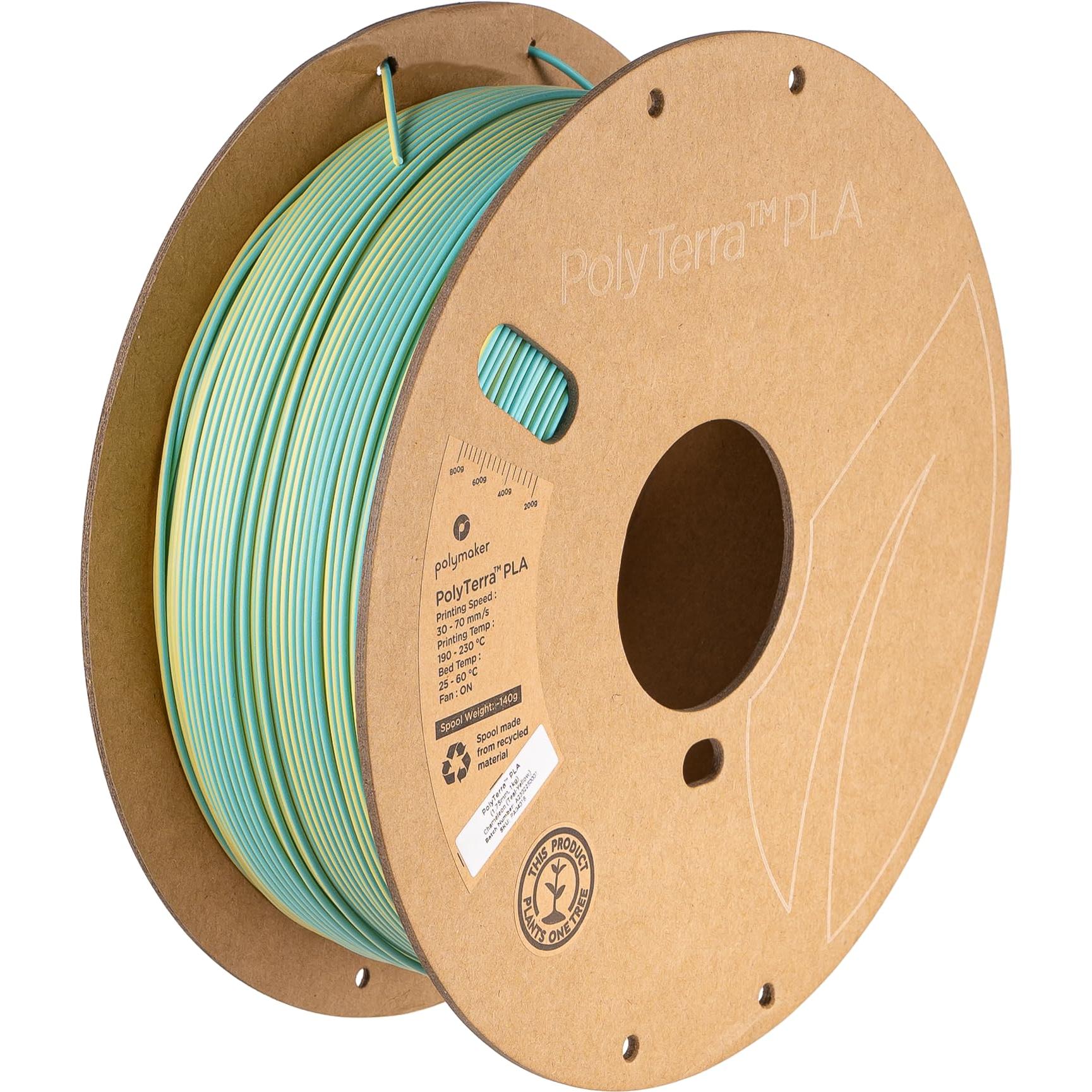Polymaker PolyLite PLA (PLA, 1.75 mm, 1000 g, Orange), 3D Filament, Orange