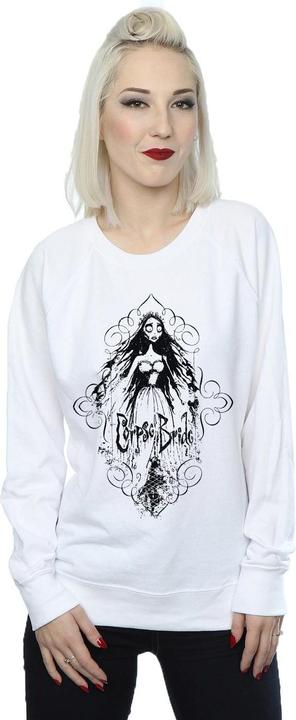 Actual product image Corpse Bride Womens/Ladies Sketched Bride Sweatshirt (XL)