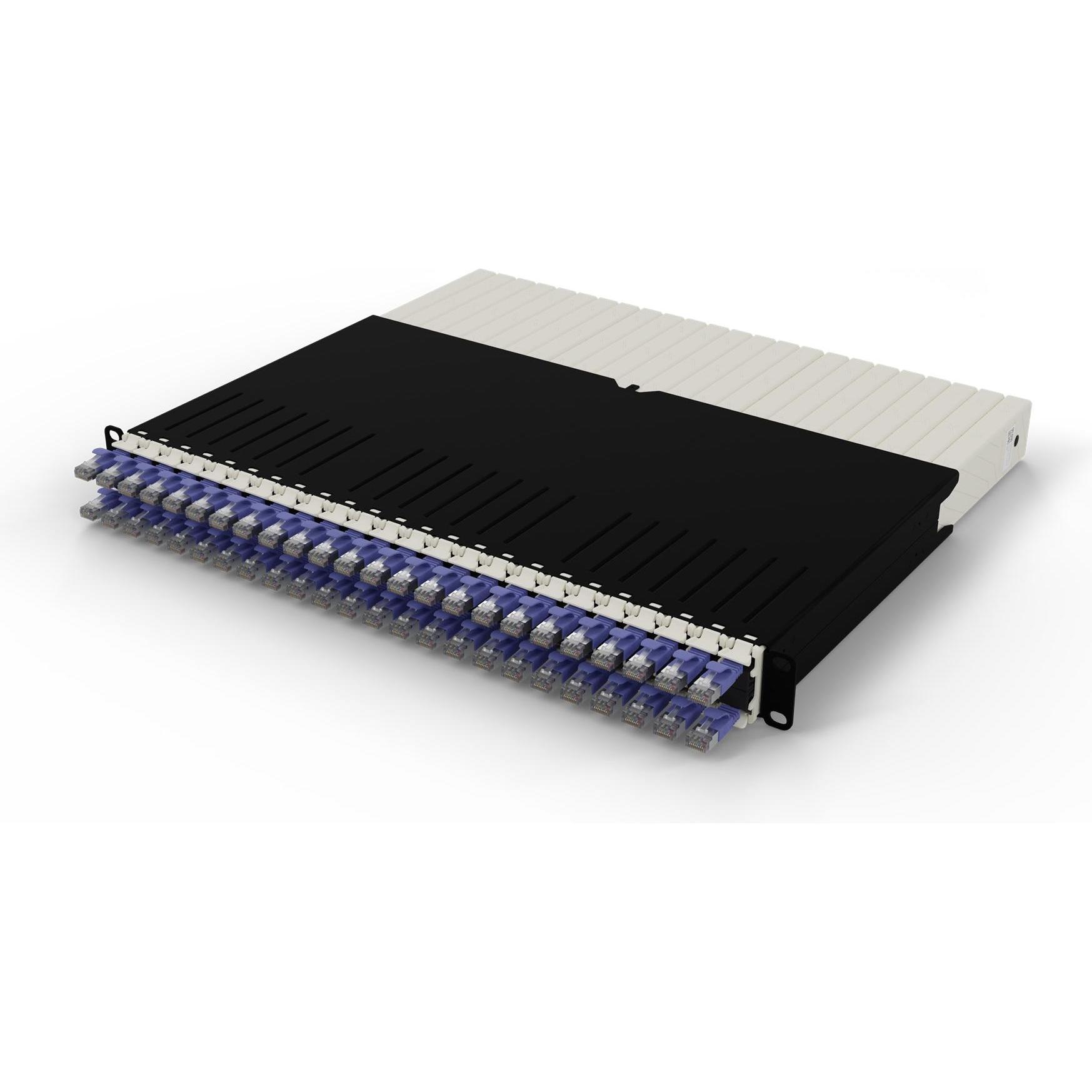 PATCHBOX one / 8RU / Cat 6A, STP, 0.8 m, Violett (STP, CAT6a, 0.80 m), Netzwerkkabel