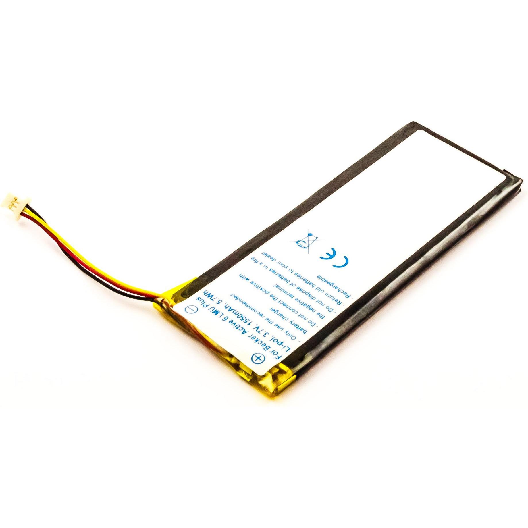 AGI, Fahrzeug Navigation Zubehör, 59748 - Akku - Becker - Schwarz - Lithium Polymer (LiPo) - 1550 mAh - 3,7 V