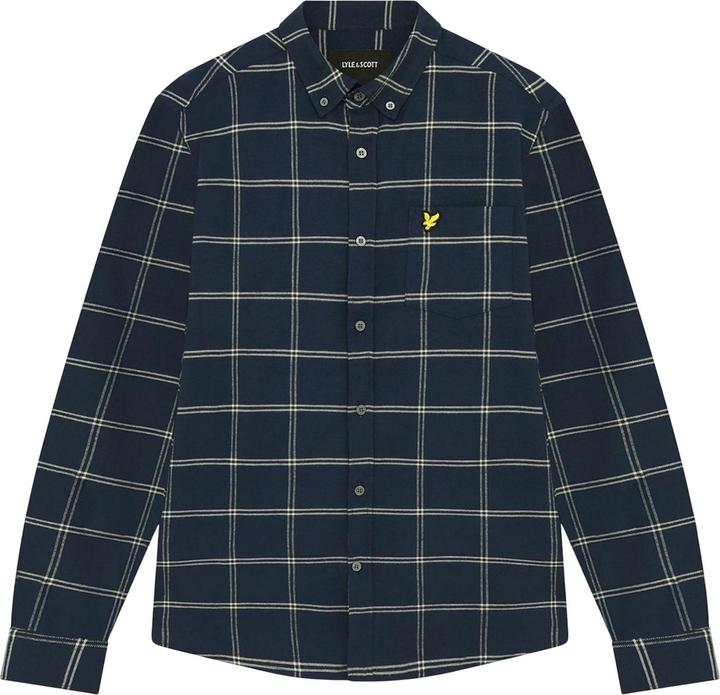 Actual product image Lyle and Scott Mens Windowpane Check Shirt (M)