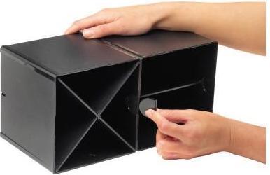 Image du produit Deflecto Boîte d'organisation Séparateur CUBE Dimensions : 15,2 x 15,2 x 15,2 cm (L x H x P) Matériau : (15.30 cm)