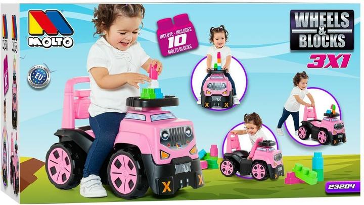 Actual product image Molto MLT Ride-on pink