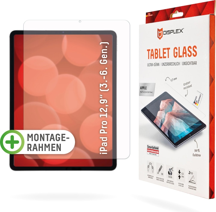 Productafbeelding Displex Tabletglas, tablet beschermglas (1 Stuk, iPad Pro 12,9 2020 (4e generatie), iPad Pro 12,9 2021 (5e Gen), iPad Pro 12.9 2018 (3e generatie))