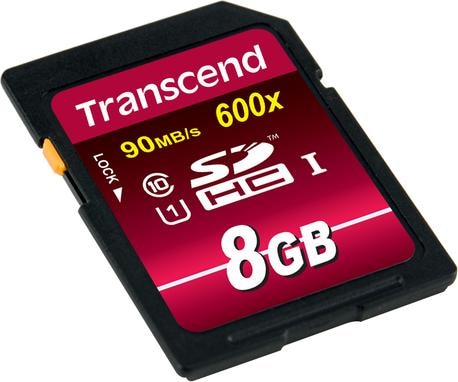 Produktbild Transcend Sdhc Ultimate 600x (8 GB, SDHC, U1, UHS-I)