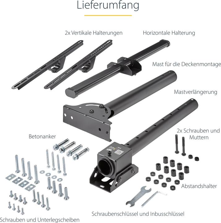 Actual product image StarTech Fpceilptbsp (Ceiling, 50 kg, 37" - 75")