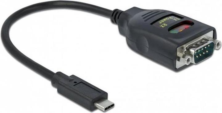 Delock Adapter USB Type-C™ zu 1 x Seriell RS-232 DB9 mit 15 kV ESD Schutz (0.15 m)