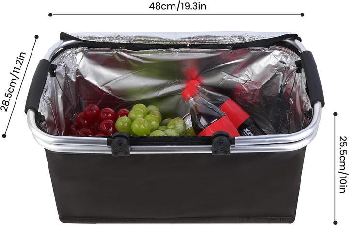 Produktbild Aokley Isolierter Picknick- und Einkaufskorb