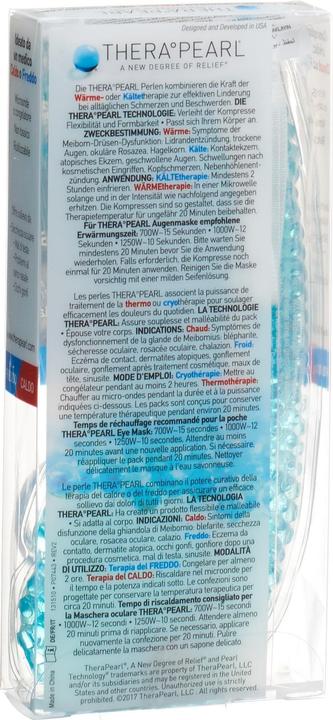 Actual product image Thera Pearl eye mask