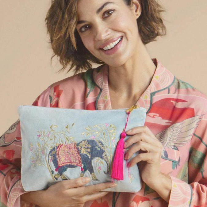 Produktbild Powder Velvet Zip Pouch Elephant
