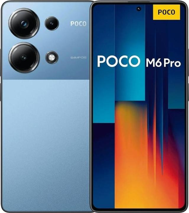 Image du produit Xiaomi Poco M6 Pro (256 Go, Bleu, 6.67", Double SIM hybride, 4G)