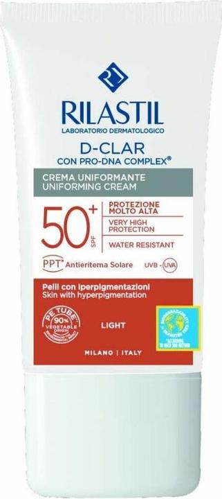 Actual product image Rilastil D-Clar Spf50+ Light Cream 40ml (Suntan cream, SPF 50+, 40 ml)