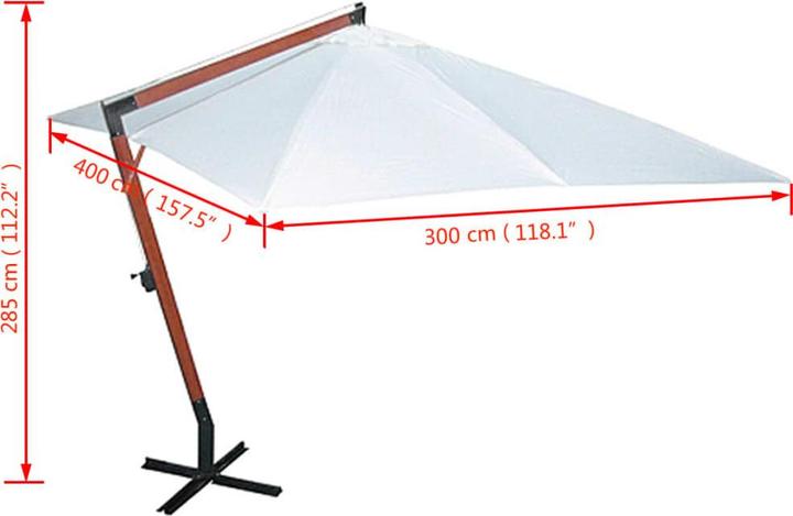 Actual product image vidaXL Sonnenschirm (3 m)