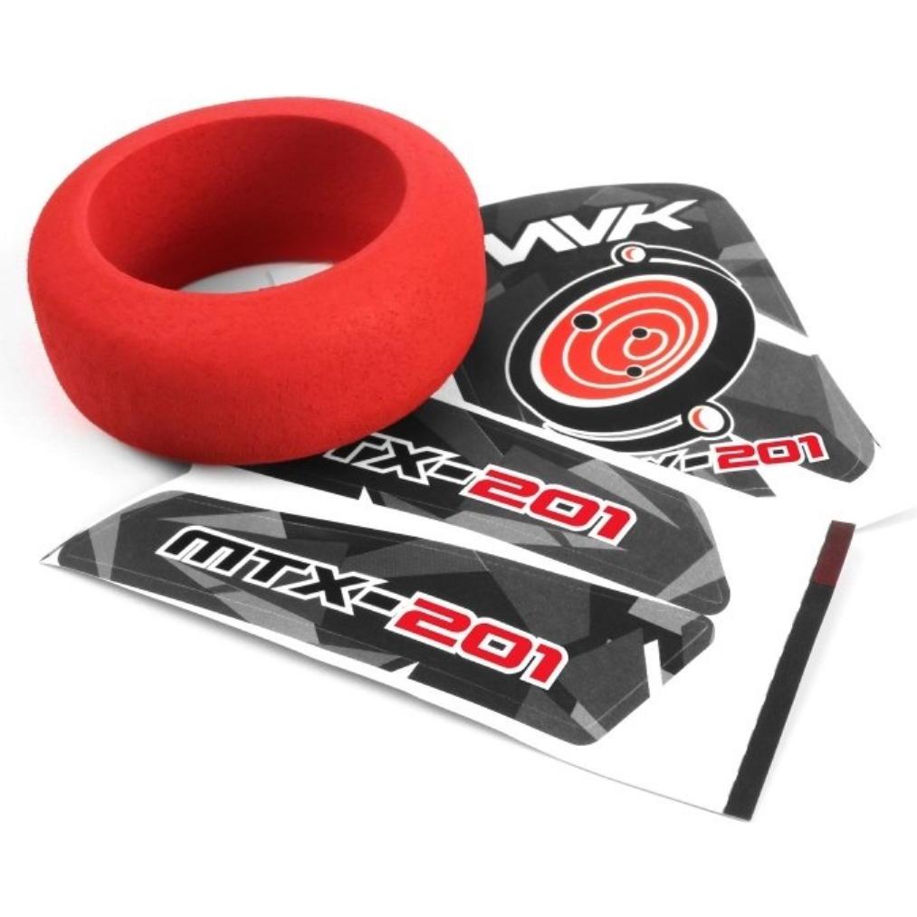 Maverick MTX-201 Senderad Schaumstoff & Aufkleber (Rot)