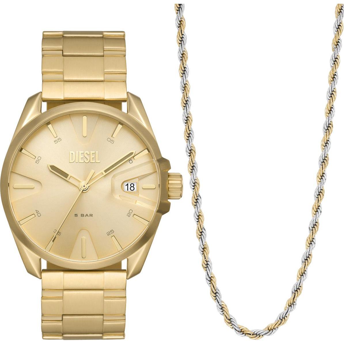 Diesel, Armbanduhr, MS9, Gold, (Analoguhr, 44 mm)