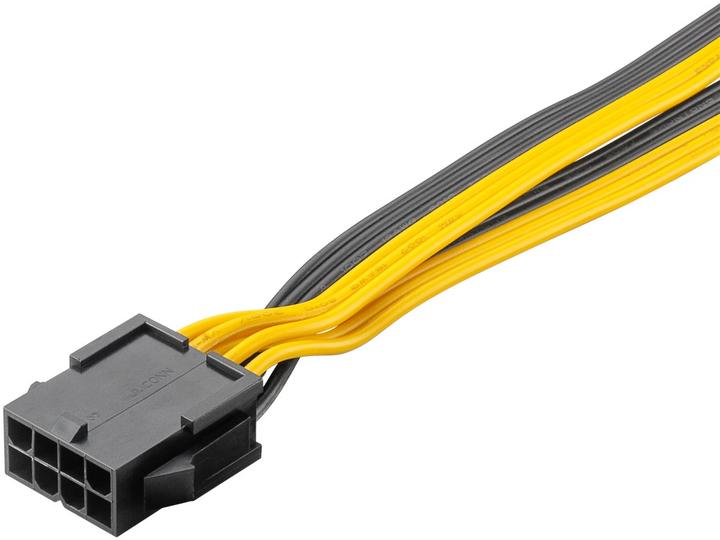 Produktbild Goobay Netzteil-Kabel 8-Pin-Buchse auf Dual 6+2-Stecker für PCIe