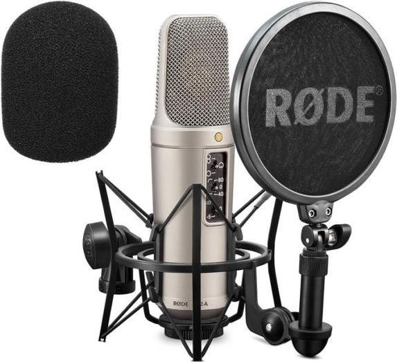 Rode NT2-A Mikrofon Spinne SM6 mit Popschutz Staubschutzbeutel 6m XLR-Kabel WS2 Popschutz