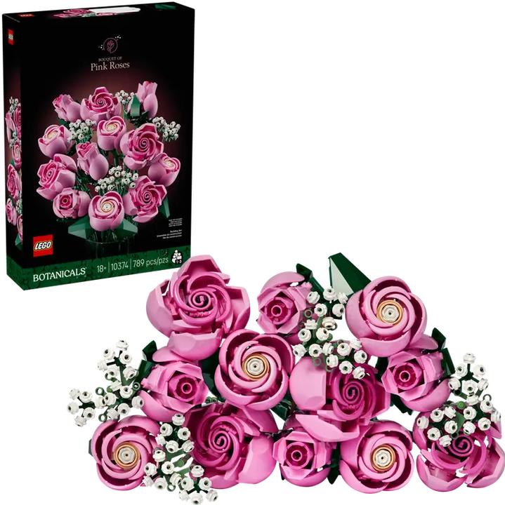 Image du produit LEGO Bouquet de roses roses (10374, LEGO Botanical)