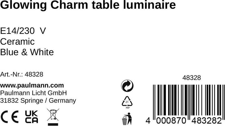 Valeurs nutritives et ingrédients Pauleen Glowing Charm (E14)