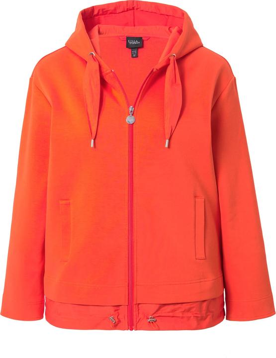 Produktbild Ulla Popken Kapuzenjacke, Bindeband, doppelter Saum (58)