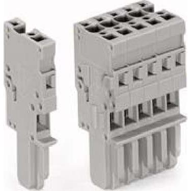 Thumbnail - 50x Wago 1 Conductor Female Plug, 3 Pole Grey (Diverse), Elektronikzubehör + Gehäuse, Grau