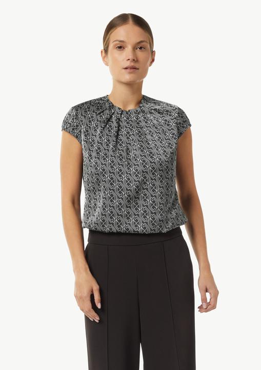 Immagine prodotto Comma Bluse Satinbluse mit Raffung und Kappärmeln (34)