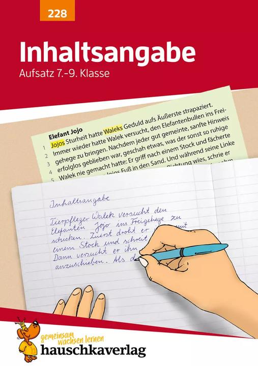 Produktbild Inhaltsangabe. Aufsatz 7.-9. Klasse (Deutsch, Gerhard Widmann, Martina Knapp, Rainer Thiele, 2021)