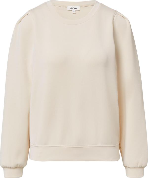 Produktbild s.Oliver Sweatshirt Scuba-Sweatshirt mit Puffärmeln (46)