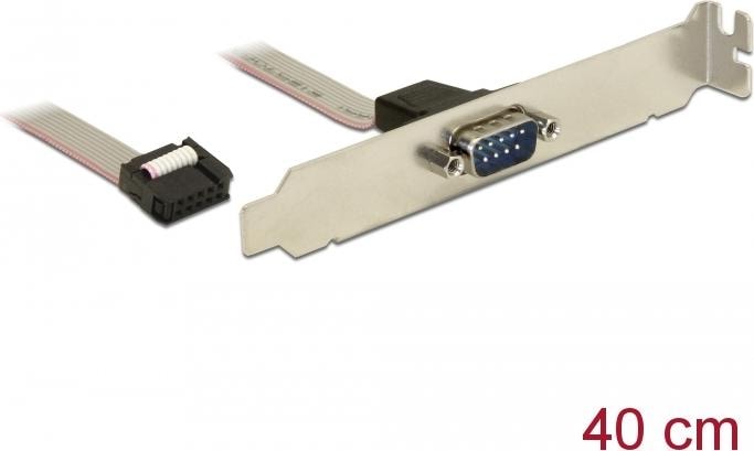 Produktbild Delock Slotblech 1x COM zu COM (RS232) Header (0.40 m)