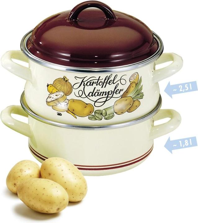 Produktbild ELO Kartoffeldämpfer (Dampfkochtopf, Kochtopf, Emaille, Stahl)