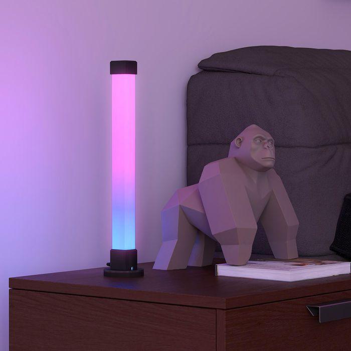 Produktbild Swisshandel24 2er-Set LED-Lampe, Tischlampe mit App- und Fernsteuerung, Farb-Modi, Weiss