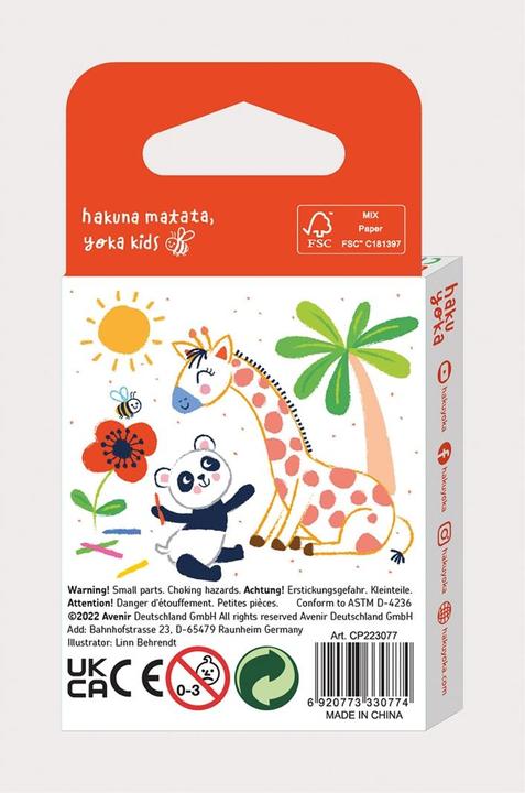 Produktbild Magni Spiral-Wachsmalkreiden 6 Farben (6x)