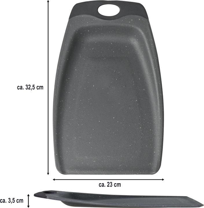 Actual product image Stoneline Shovel-shaped cutting boards 10980 Plastic, 2 pc(s), Anthracite