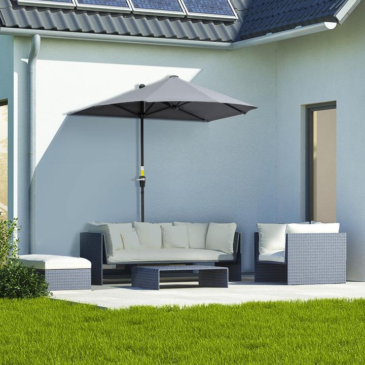 Actual product image Outsunny Parasol Waterproof, UV-resistant (2 m)