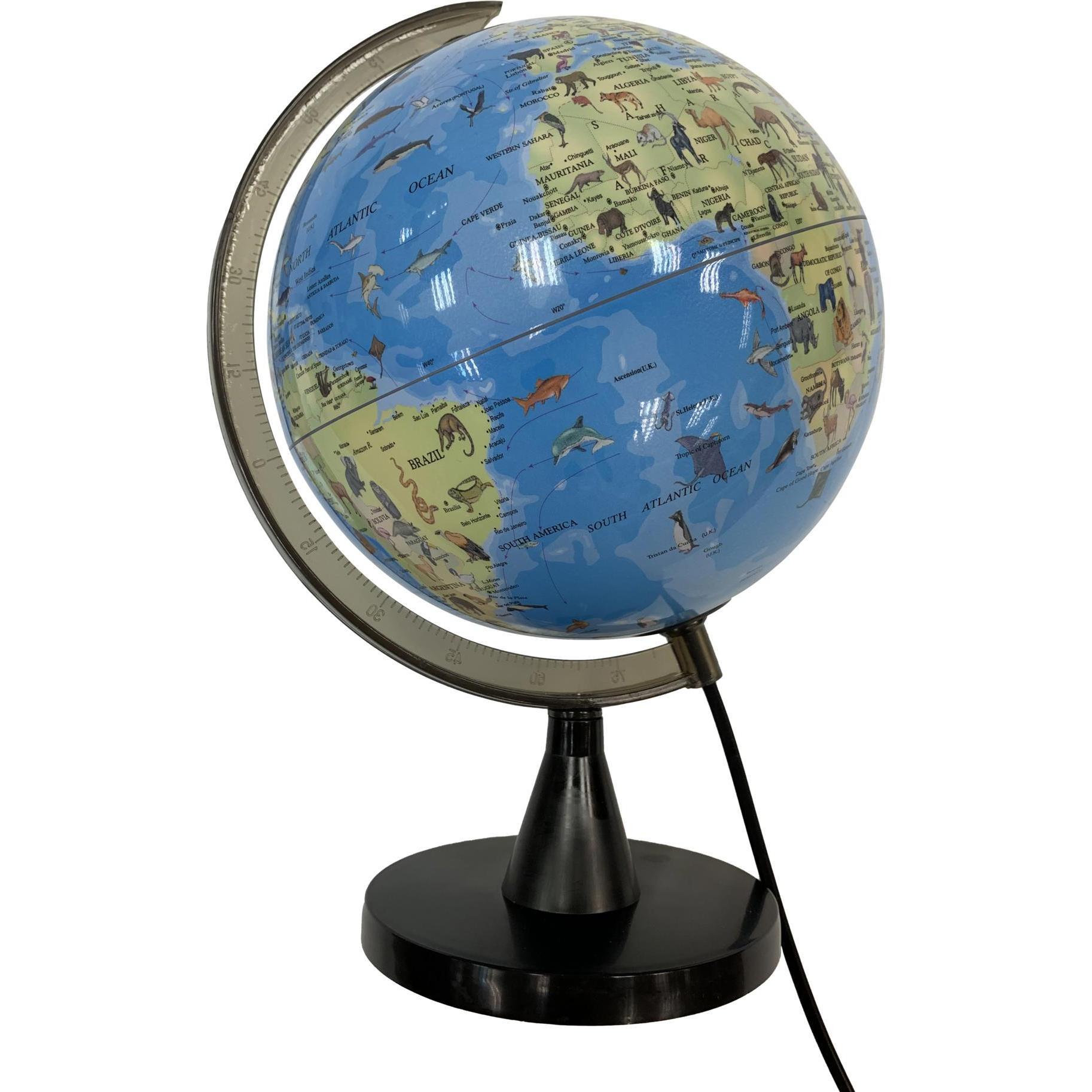 Thumbnail - Tele, Globus, Globe with animals and light 20 cm (TY6190) (20 cm)